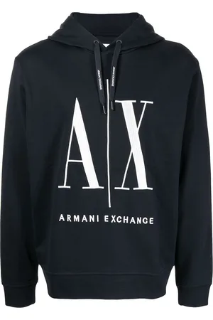 Armani Exchange Logo-print long-sleeve hoodie