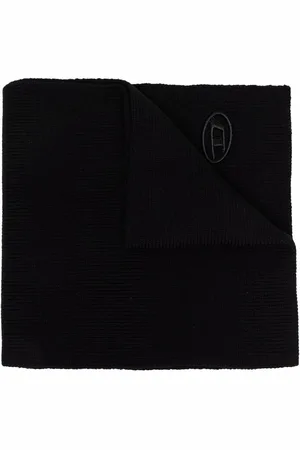 Diesel K-Coder ribbed wool-blend scarf