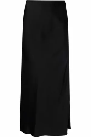 Maison Margiela Satin A-line midi skirt