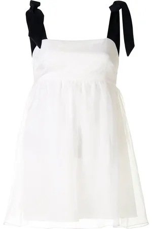 Macgraw Petal empire-line organza blouse