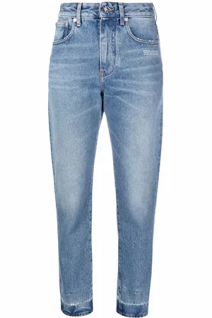 OFF-WHITE Logo cropped jeans