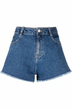 Kenzo Embroidered-logo denim shorts