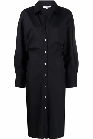 Vince Pointed-collar cotton shirt dress