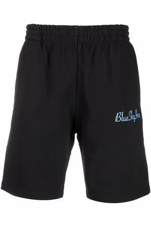 BLUE SKY INN Washed-print elasticated shorts