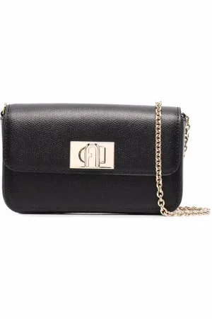 Furla Foldover leather satchel bag
