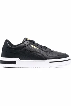 PUMA Logo-print low-top leather sneakers