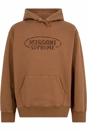 Supreme X Missoni logo-embroidered hoodie