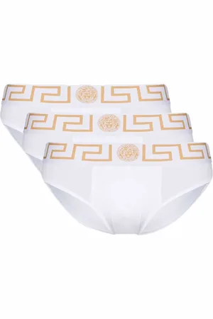 VERSACE Set of three logo-waist brief