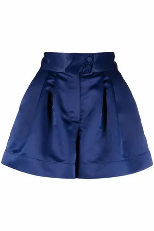 Styland High-waisted satin shorts