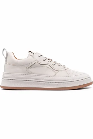 Buttero Leather-panelled high-top sneakers