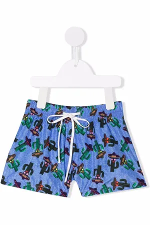 SIOLA Festive-print swim shorts