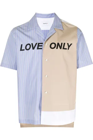 Ports V Love Only print panelled shirt