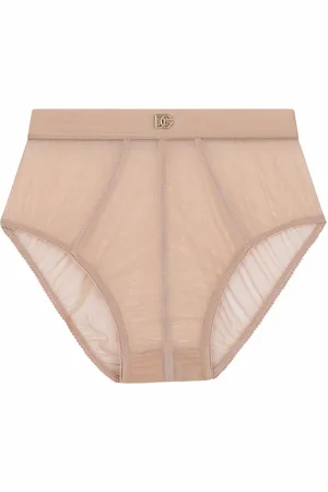 Dolce & Gabbana DG-logo tulle high-waisted briefs