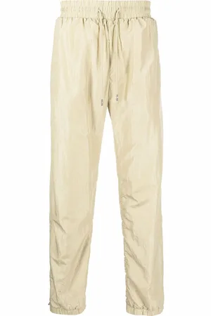 JUST DON Stripe-side tech track pants