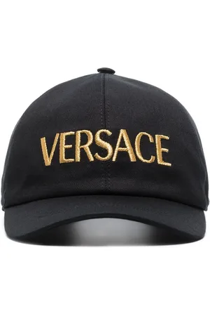 VERSACE Embroidered-logo cotton cap
