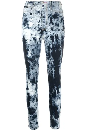 Philipp Plein Bleached high-waisted skinny jeans