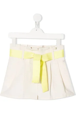 Moncler Pleated bow-detail shorts