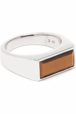 TOM WOOD Peaky tiger eye ring