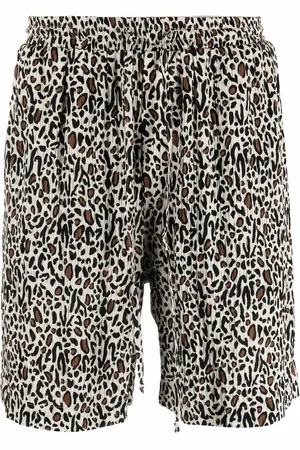 Nanushka Leopard-print track shorts