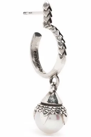 EMANUELE BICOCCHI Pearl Hoop Earring
