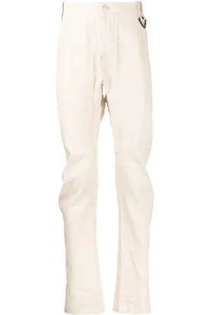 MASNADA Pinstripe slim-cut chinos