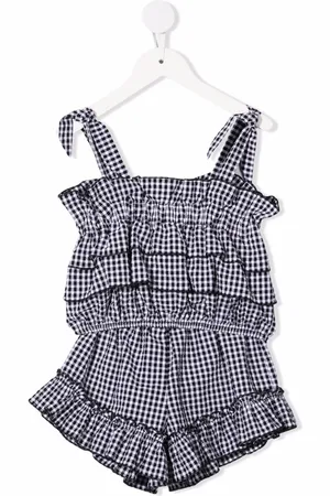 Le pandorine Gingham-print set