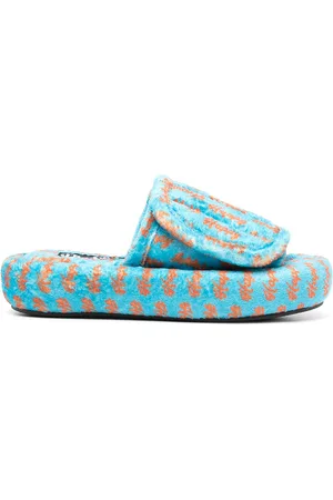 Natasha Zinko Happy touch-strap slides