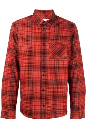 Aztech Check-print long-sleeved shirt