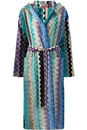 Missoni Giacomo belted hooded bathrobe