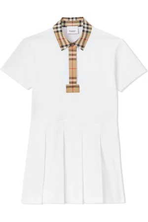 Burberry Vintage Check trim piqué polo shirtdress