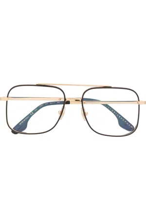 Victoria Beckham Grooved square-frame glasses