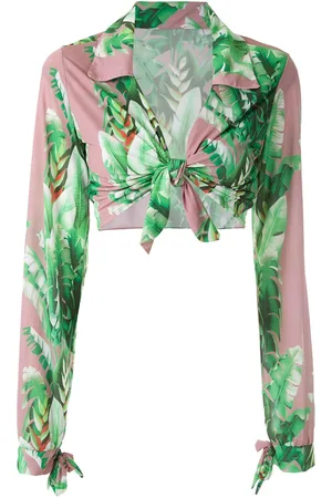 AMIR SLAMA Printed crop top