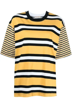 Marni Multi-stripe panelled T-shirt