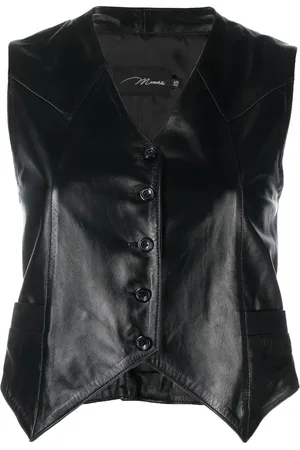 Manokhi Harlow cropped leather vest