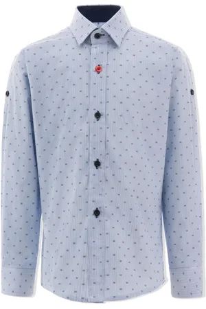 M. Moustache Pinstripe organic cotton dress shirt