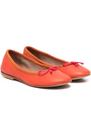 PèPè Bow-detail flat ballerinas