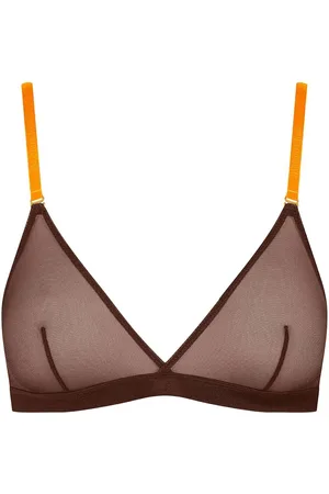MAISON CLOSE Mesh triangle bra