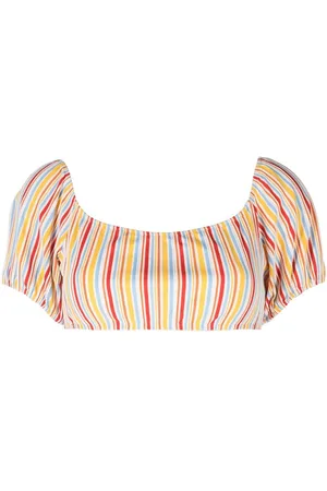 Lemlem Mokati stripe-print bra