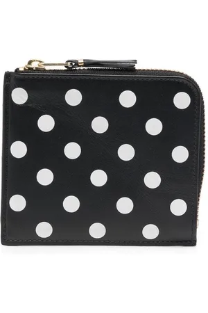 Comme des Garçons Polka-dot zip-around wallet