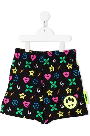BARROW Monogram-pattern casual shorts
