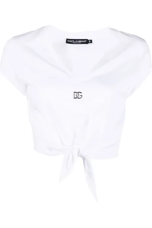 Dolce & Gabbana DG knot-front T-shirt