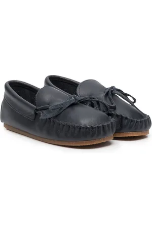 PèPè Leather bow-detail loafers