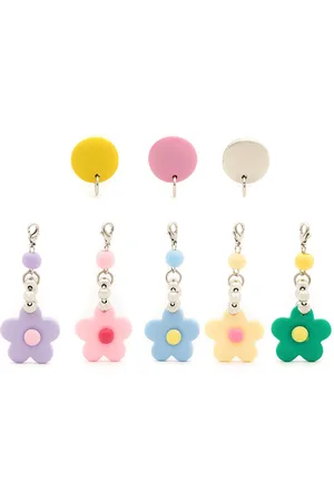 AMIR SLAMA Flower drop chain earring set