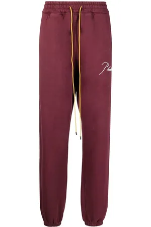 Rhude Logo-embroidered track pants