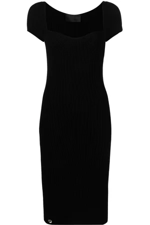 Philipp Plein Rib-knit midi dress