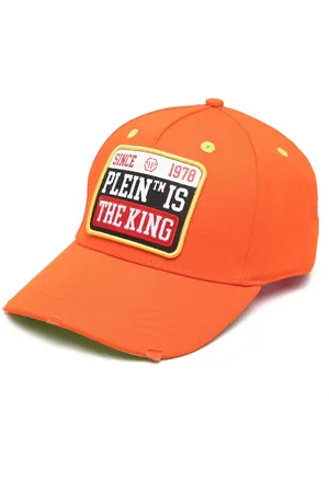 Philipp Plein Logo-patch distressed cap