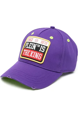 Philipp Plein Logo-patch distressed cap