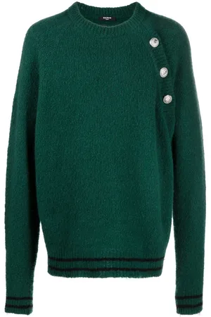 Balmain Button-embossed knitted jumper