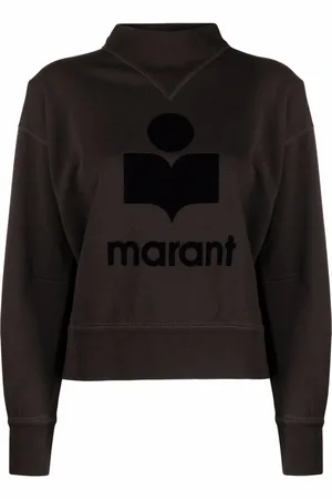 Marant Etoile Moby flocked-logo sweatshirt