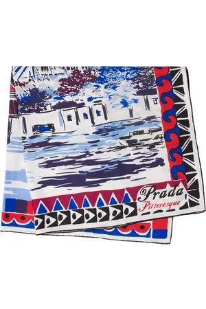 Prada Pittoresque Paris printed foulard